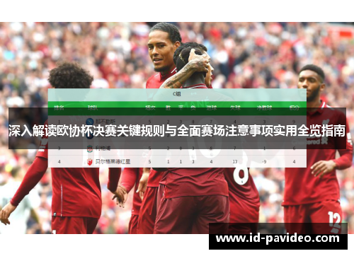 深入解读欧协杯决赛关键规则与全面赛场注意事项实用全览指南